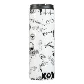 Bouteilles Isothermes Motif sans couture gothique (Dos)