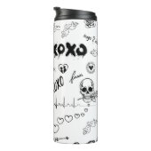 Bouteilles Isothermes Motif sans couture gothique (Tourné sur la droite)