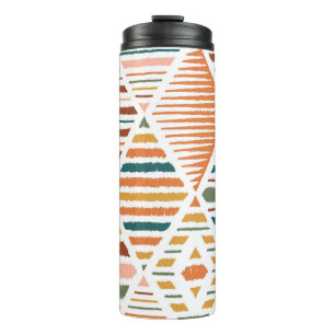 Bouteilles Isothermes Motif sans couture tribal ethnique à carreaux écos