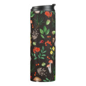 Bouteilles Isothermes Motif sans joint avec champignons, noix, feuilles, (Tourné sur la gauche)