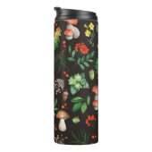 Bouteilles Isothermes Motif sans joint avec champignons, noix, feuilles, (Tourné sur la droite)