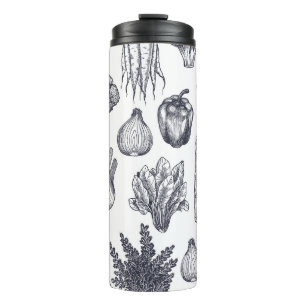 Bouteilles Isothermes Motif sans soudure de légumes frais. Brocoli, carr