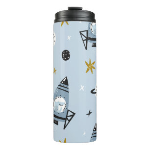 Bouteilles Isothermes Motif sans soudure enfant avec espace dessiné à la