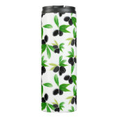 Bouteilles Isothermes Motif sans soudure Gouache avec branche d'olivier, (Dos)