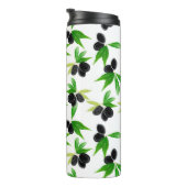 Bouteilles Isothermes Motif sans soudure Gouache avec branche d'olivier, (Tourné sur la droite)