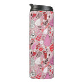 Bouteilles Isothermes Motif savoureux avec des oiseaux et des fleurs (Tourné sur la droite)