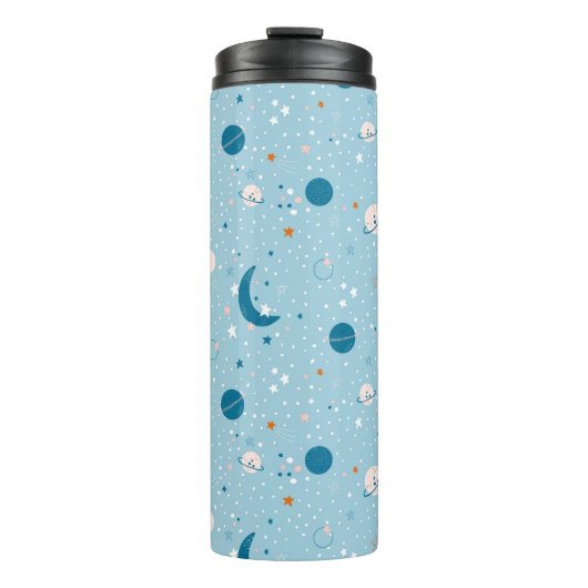 Bouteilles Isothermes Motif Sky & Space bleu (Devant)