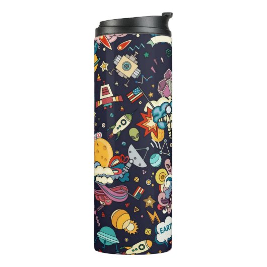 Bouteilles Isothermes Motif spatial (Tourné sur la gauche)