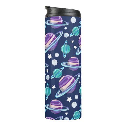 Bouteilles Isothermes Motif spatial, Planètes, Étoiles, Galaxie, Cosmos (Tourné sur la droite)