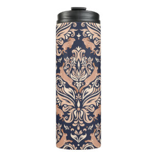 Bouteilles Isothermes Motif symétrique sans couture dans le style Damask