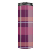Bouteilles Isothermes Motif Tartan Plaid Rustique Monogramme (Dos)