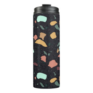 Bouteilles Isothermes Motif Terrazzo Noir