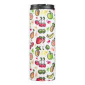 Bouteilles Isothermes motif tiré par la main de fruits (Dos)