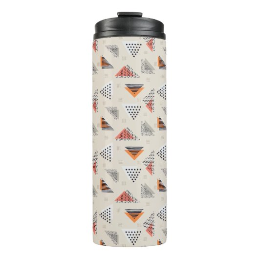 Bouteilles Isothermes Motif tiré par la main de triangle géométrique (Devant)