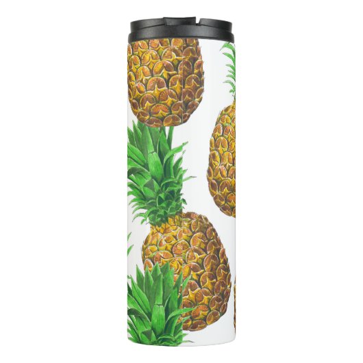 Bouteilles Isothermes Motif transparent avec ananas (Dos)