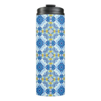 Bouteilles Isothermes Motif transparent symétrique coloré, design en b