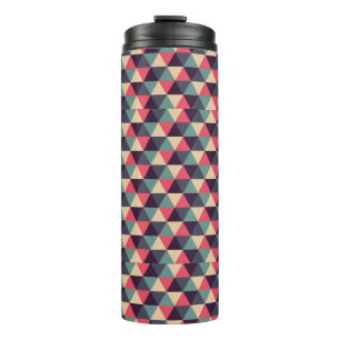 Bouteilles Isothermes Motif Triangle Turquoise Et Rose