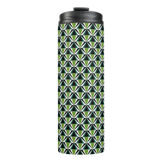 Bouteilles Isothermes Motif triangle vert (Devant)