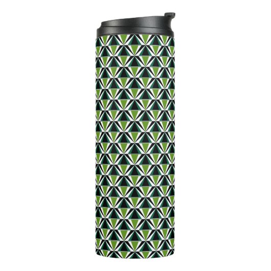 Bouteilles Isothermes Motif triangle vert (Tourné sur la gauche)