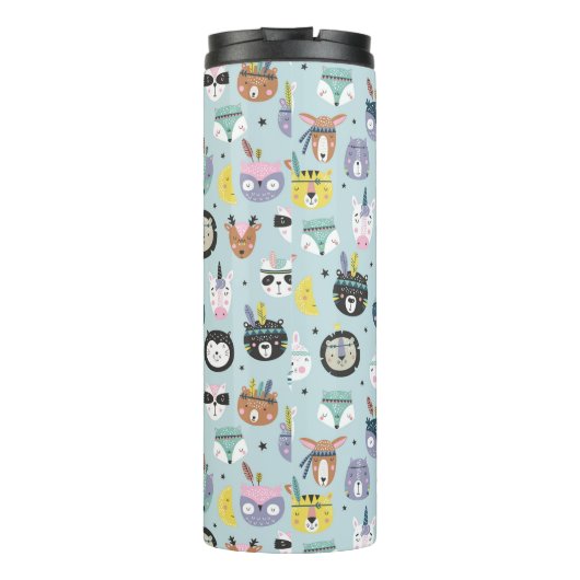 Bouteilles Isothermes Motif tribal mignon de visage (Dos)