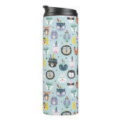 Bouteilles Isothermes Motif tribal mignon de visage (Tourné sur la droite)