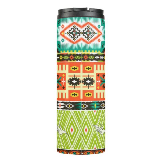 Bouteilles Isothermes Motif tribal transparent avec éléments géométrique (Dos)
