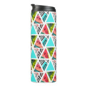 Bouteilles Isothermes Motif tropical abstrait coloré (Tourné sur la droite)