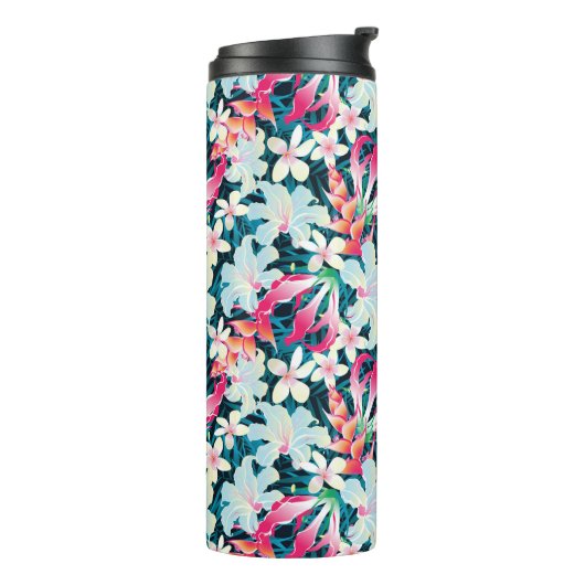 Bouteilles Isothermes Motif tropical coloré (Tourné sur la gauche)