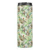 Bouteilles Isothermes Motif tropical de paresse d'aquarelle (Dos)