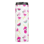 Bouteilles Isothermes Motif tropical, Flamants roses, pastèques, Fleurs (Dos)