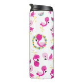 Bouteilles Isothermes Motif tropical, Flamants roses, pastèques, Fleurs (Tourné sur la droite)