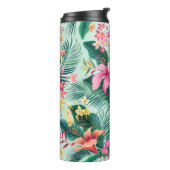 Bouteilles Isothermes motif tropical fleuri sans coutures avec hibiscus  (Tourné sur la gauche)