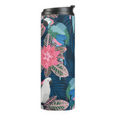 Bouteilles Isothermes Motif tropical sans couture avec perroquets. Vinta (Tourné sur la gauche)