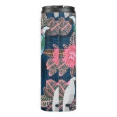 Bouteilles Isothermes Motif tropical sans couture avec perroquets. Vinta (Dos)