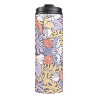 Motif Tropique sans soudure avec orchidée et monst