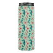 Bouteilles Isothermes Motif turquoise 2 d'hippocampe (Dos)