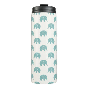 Bouteilles Isothermes Motif Turquoise Cute Elephant