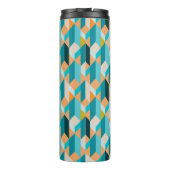 Bouteilles Isothermes Motif turquoise et orange de formes (Dos)