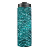 Bouteilles Isothermes Motif turquoise Ombre Glam Parties scintillant Tig (Devant)