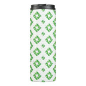 Bouteilles Isothermes Motif vert de dent de plaid (Dos)