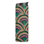 Bouteilles Isothermes motif vert en forme de coque (Tourné sur la gauche)