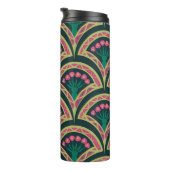 Bouteilles Isothermes motif vert en forme de coque (Tourné sur la droite)