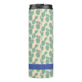 Bouteilles Isothermes Motif vert et rose de cactus (Dos)