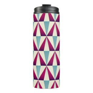 Bouteilles Isothermes motif vintage triangle géométrique sans couture.