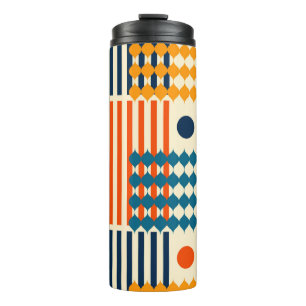 Bouteilles Isothermes Motif vintage vertical sans soudure.