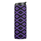 Bouteilles Isothermes Motif violet et diamant noir (Tourné sur la gauche)