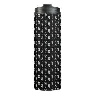 Bouteilles Isothermes Motif violon - noir et blanc