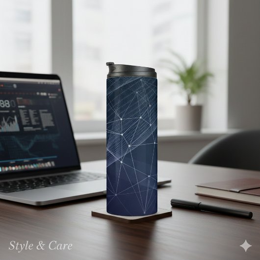 Bouteilles Isothermes Motif Wave et Geometry Abstrait