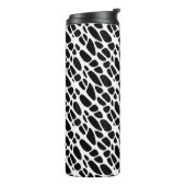 Bouteilles Isothermes Motif Web gothique noir et blanc (Tourné sur la gauche)