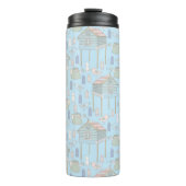 Bouteilles Isothermes Motif Whimsical Gardener en bleu (Devant)